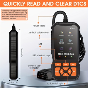 Lecteur de code OBD2 à fonctions complètes V520 OBDII, outil de diagnostic automobile, scanner de voiture OBD 12V - Product Image 6