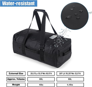 Sport Duffel <strong>Holdall</strong> Training Yoga Travel Overnight Weekend Shoulder Tote Gym Bag Camping <strong>Waterproof</strong> Duffel Bag - Product Image 3