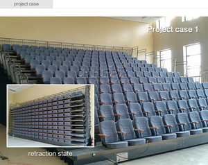De Madera apoyabrazos auditorio motorizado gradas Interior Tela asientos asiento plegable estadio silla - Product Image 4