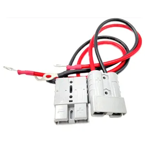 Cabo de plugue de carregamento, com anel o, bateria conectora rápido 50a 600v, conector único, cabeça para bateria de carregamento, imperdível