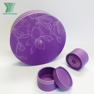 Cavidades hechas a mano de lujo Festival Cajas de embalaje de alimentos moradas redondas Caja de regalo de pastel de <span class=keywords><strong>Luna</strong></span> dulce para trufas Chocolate Fruta seca - Product Image 4