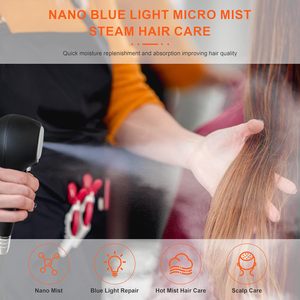 Appareil portable de soin capillaire à vapeur nano, vaporisateur hydratant réparateur pour <span class=keywords><strong>cheveux</strong></span> à lumière bleue, équipement de traitement capillaire professionnel - Product Image 3