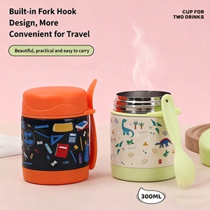 C372 <span class=keywords><strong>2025</strong></span> nóng bán thép không gỉ thực phẩm nhiệt Jar xách tay mini nấu ăn Phích chân không cách nhiệt ăn trưa <span class=keywords><strong>container</strong></span> với muỗng - Product Image 4