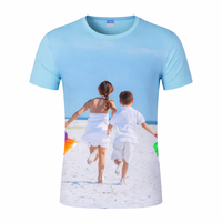 T-shirt vierge uni en polyester pour homme, personnalisable par sérigraphie, grandes tailles