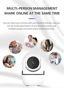 Caméra de sécurité domestique WiFi P2P à prix avantageux, audio bidirectionnel, sans fil, PTZ 360°, CCTV intérieure, application IP 1080P, caméra bébé WiFi A3 Cloud - Product Image 5