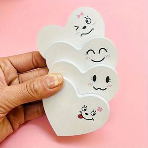 Creative Hand-Drawn Heart Gradient Sticky Notes High Aesthetic Student Message <b>Memo</b> <b>Pads</b> Essential Office Supplies for School - Product Image 3