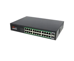 CCTV 24*100/1000M POE Ports+2*1000M SFP Ports Full Gigabit Ethernet PoE unmanaged switch