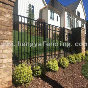 Neues Design Günstige moderne Stahl Metall Streikposten Zierzaun verzinkt Streikposten Schmiedeeisen Zaun platten - Product Image 5