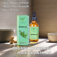 Huile capillaire 100% naturelle et biologique pour le soin du cuir chevelu, traitement réparateur et stimulant la croissance à la rosemaine, formule concentrée, pour hommes et femmes, cheveux bouclés et secs