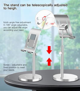 Aluminum Alloy Angle Adjustable Cell Phone Holder <strong>Stand</strong> <strong>Tablet</strong> Mobile Phone <strong>Stand</strong> <strong>for</strong> Table Desk - Product Image 5