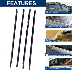 Gioăng cao cấp Huiyuan cho cửa kính ô tô, viền ngoài, dành cho Toyota <span class=keywords><strong>Corolla</strong></span> <span class=keywords><strong>Axio</strong></span> 2006-2012, chống thấm, cách âm - Product Image 2