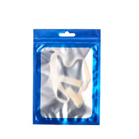 Sacs de rangement en plastique transparents avec fermeture éclair, surface mate de sécurité, logo personnalisé, pour lotions et perruques