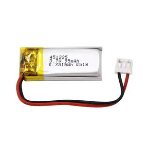 Mini kapazität wiederaufladbare 451225 <span class=keywords><strong>3</strong></span>,7 v 95mah lipo batterie für erwachsene produkte - Product Image 1