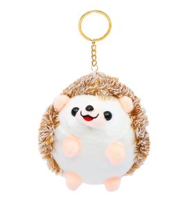 Llavero de peluche de erizo adorable para comercio exterior, colgante para mochila, adorno colgante, soporte para agujas, relleno de algodón PP, con logotipo - Product Image 1