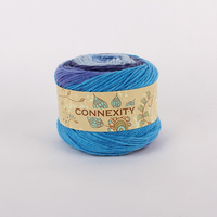 Hot Selling Yarns Knitting Hand Blend rainbow Yarn Cotton Polyester Blended Yarn