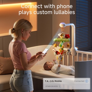 Tumama enfants rotatif bébé berceau <span class=keywords><strong>Mobile</strong></span> jouet veilleuse douce peluche pépinière suspendu <span class=keywords><strong>musique</strong></span> <span class=keywords><strong>Mobile</strong></span> avec berceuses bruit blanc - Product Image 4