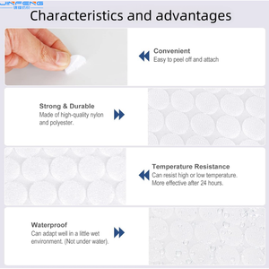 Hochwertige Nylon-Klebebänder mit 20mm Durchmesser Selbst klebende Klett verschlüsse mit Klett verschluss - Product Image 2