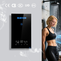 Chauffe-eau instantané compact 8,5 kW, sans réservoir, électrique, pour usage extérieur en garage, étanche IPX4, puissance variable AI, auto-modulant, 220V