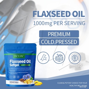 Cápsulas de Aceite de Linaza Orgánico de 1000 mg, Suplemento Herbal Diario para la Salud del Corazón, Cerebro, Piel y Funciones Cognitivas en Adultos - Product Image 4