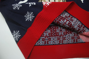 Nhà Máy OEM Vui Xấu Xí Xmas Áo Len Cho Nam Giới Tùy Chỉnh Jacquard Đan Với Logo Hỗ Trợ Tái Chế Sợi Fama Chứng Nhận Cung Cấp - Product Image 4
