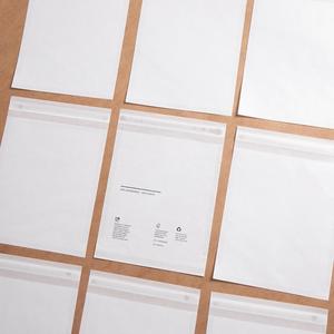 Cao cấp phân hủy sinh học chống ẩm nhỏ sáp tráng Kraft glassine túi với biểu tượng tùy chỉnh in lụa màn hình & tự dính con dấu - Product Image 6