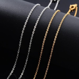 Lot de 5 Colliers Classiques en Acier Inoxydable, Chaîne Rolo, Fournitures de Bijoux en Métal en Gros, Accessoires pour Femmes et Hommes - Product Image 3