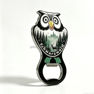 Ouvre-bouteille aimanté 2-en-1 en forme de chat, souvenir grec <span class=keywords><strong>et</strong></span> allemand de la Forêt-Noire, Schwarzwald, Aigle de Athènes - Product Image 2