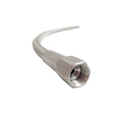 Tuyau flexible tressé haute pression en acier inoxydable 304 PTFE de 1/4 pouce pour extracteur à circuit fermé