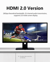 Kabel UGREEN 2.0 4K/60Hz Kecepatan Tinggi 34AWG Male to Male Kabel Digital Berkualitas Tinggi HD117 Kabel TV Komputer