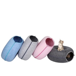 Filz Tunnel Katze Höhle Haustier Bett angepasst Logo Farbe Fabrik preis - Product Image 2