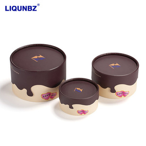 Özelleştirilmiş biyobozunur benzersiz tasarım kişilik kesme bıçağı silindirik karton kutu kek ambalajı karton kağıt tüp - Product Image 3