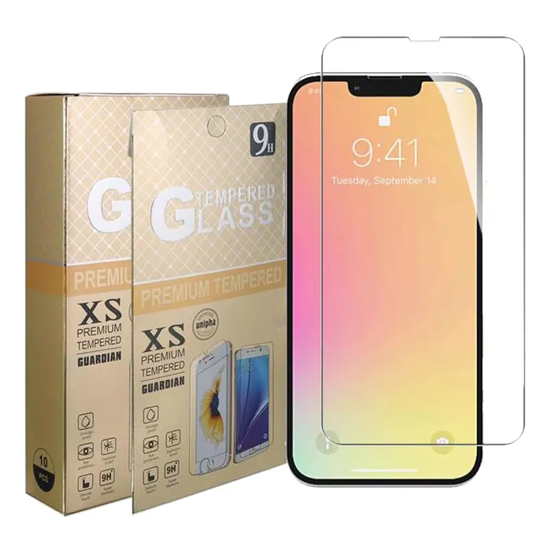 Закаленное стекло 2.5D для Iphone X XR XS Max 13 12 11 7 8 Plus Xiaomi Redmi 20X K40 9A Note 10 Pro