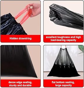 Huamaohengchun60 Count <b>Black</b> Drawstring <b>Bags</b> for Home Use Thickened <b>Bags</b> <b>Small</b> Drawstring <b>Bag</b> for Bathroom, Bedroom - Product Image 6