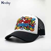 Casquette Trucker Premium en Coton de Haute Qualité avec Visière en Mousse pour la Randonnée, le Sport et les Voyages, Protection Solaire, Broderie Personnalisée, Fermeture Snapback