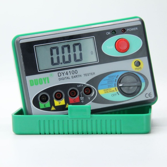 DUOYI DY4100 0-2000 3% Accuracy Digital Only Resistance Tester Earth/Ground Tester Megohmmeter