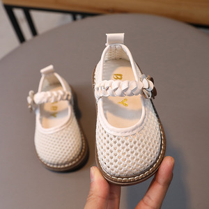 Wholesale Children's Knitting Hollow Out Princess Footwear Girls' <b>Shoes</b> <b>Soft</b> Soled Korean Princess <b>Shoes</b> - Product Image 4