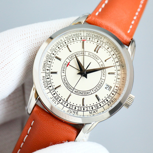 Reloj Mecánico Clásico Vintage de Alta Gama 2026 para Hombre y Mujer, Correa Naranja, Estilo Moderno - Product Image 2