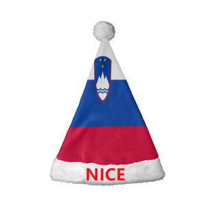 Gorro Navideño Personalizado con Diseño de <span class=keywords><strong>San</strong></span> Tomé y Príncipe, Gorro de Franela para Navidad, Gorro Festivo con Borde de Felpa para Fiestas Navideñas y Espectáculos - Product Image 4