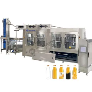 ماكينات صنع عصير التفاح والبرتقال للشركات الصغيرة ، خط إنتاج تعبئة العصائر