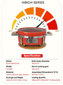 <span class=keywords><strong>Barbecue</strong></span> <span class=keywords><strong>japonais</strong></span> en céramique Auplex Yakiniku/Hibachi/Yakitori Mini <span class=keywords><strong>barbecue</strong></span> à charbon portable - Product Image 5