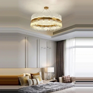 Lustre de plafond design en chrome doré G9 à LED, nouvelle <span class=keywords><strong>tendance</strong></span> <span class=keywords><strong>2023</strong></span>, lampes suspendues, lustre pour salon - Product Image 3