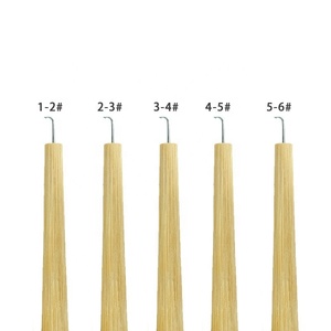 ขายส่ง 1-2,2-3,3-4,4-5 ระบายอากาศเข็มเยอรมันระบายอากาศวิกผมเข็มทองแดงระบายอากาศเข็มตะขอสําหรับทําวิกผมลูกไม้ - Product Image 1