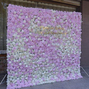 Customized Fake Flower Birthday Wedding Party <b>Decorative</b> Background <b>Walls</b> Realistic Peony Flower Background <b>Wall</b> <b>Decorations</b> - Product Image 3