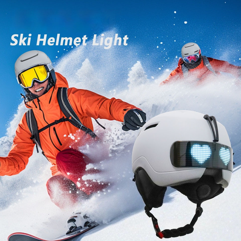 Programmable Led Helmet MOON LED Bike Helmet PC+EPS Material Protective Design Programmable ...