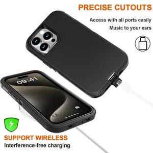 Funda Protectora Resistente a Golpes y Caídas CHAOYIDIAN para <span class=keywords><strong>iPhone</strong></span> 16e, 16 <span class=keywords><strong>Pro</strong></span> <span class=keywords><strong>Max</strong></span>, 15, 14, 13, Cubierta Protectora Reforzada - Product Image 6