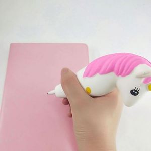 Nuevo Diseño 2020, Juego de Bolígrafos Antiestrés de PU/PVC para Niños de 5 a 7 Años, Lindos Bolígrafos de Unicornio, Regalo - Product Image 3