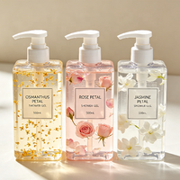 Gel Douche Hydratant Éclaircissant Parfumé Longue Durée Osmanthus Rose Jasmin Nettoyage Profond SPA OEM
