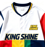 Streetwear Maßgeschneidertes Baseball-Trikot Regenbogen-Gestreifter Pullover Knitterfreie T-Shirts Hochwertige Herren-Trikots Sublimations-Trikot