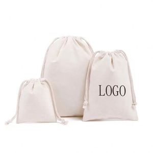 Sac à cordon en toile de coton naturelle personnalisé, imprimé sur mesure, écologique et coloré, vente en gros - Product Image 4
