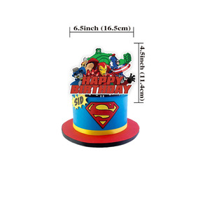 <span class=keywords><strong>Spiderman</strong></span> Super Hero A venger Cake Topper niños Feliz cumpleaños pastel Decoración Accesorios inserción para bebé niño regalos - Product Image 5